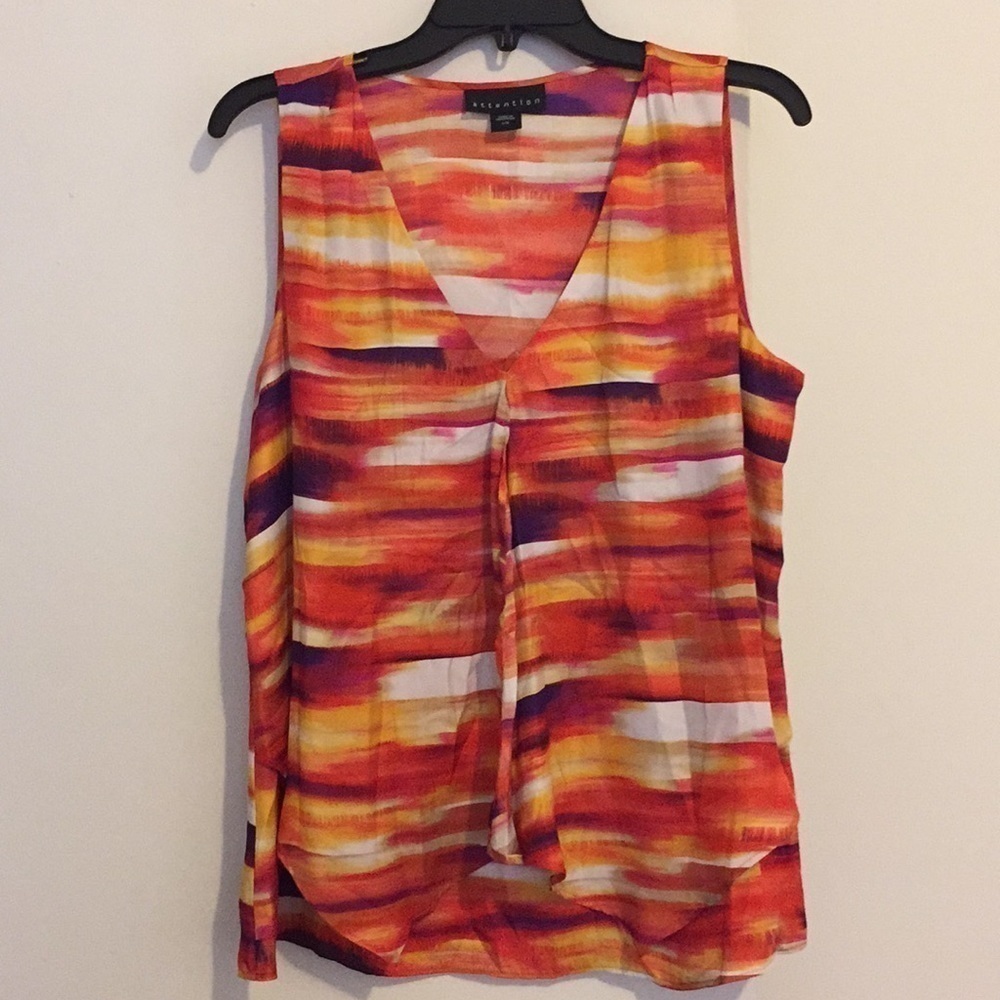 Colorful Attention Sleeveless Top